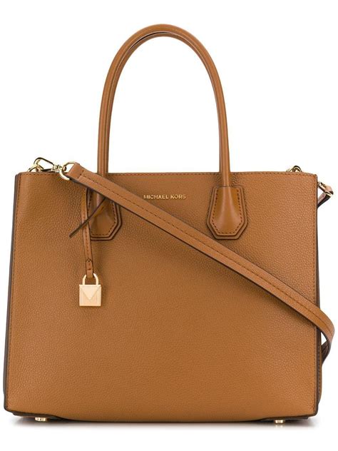 browns michael kors|michael kors brown leather tote.